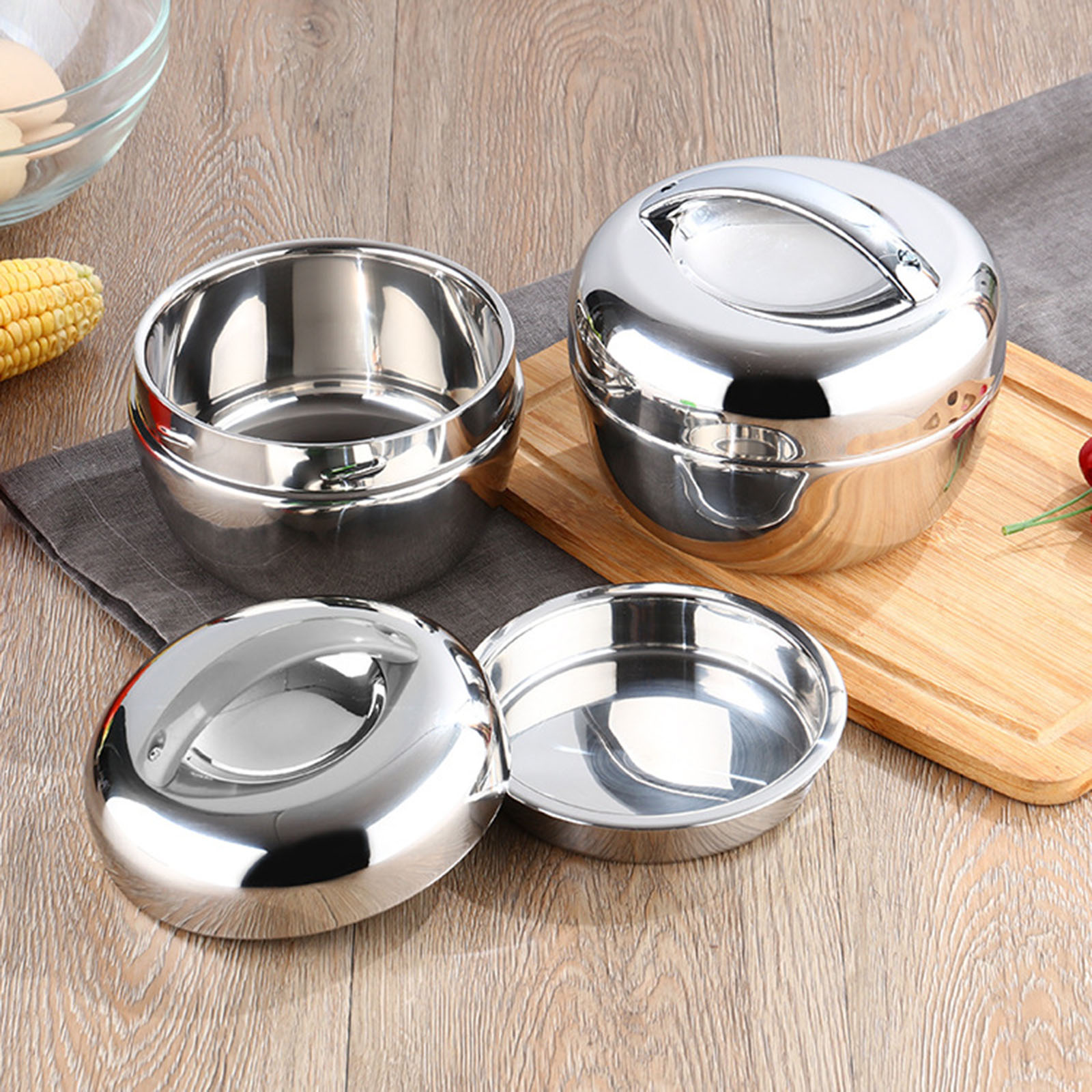 Dim Sum Basket - Edelstahl isolierte Thermoskanne für heißes Essen,